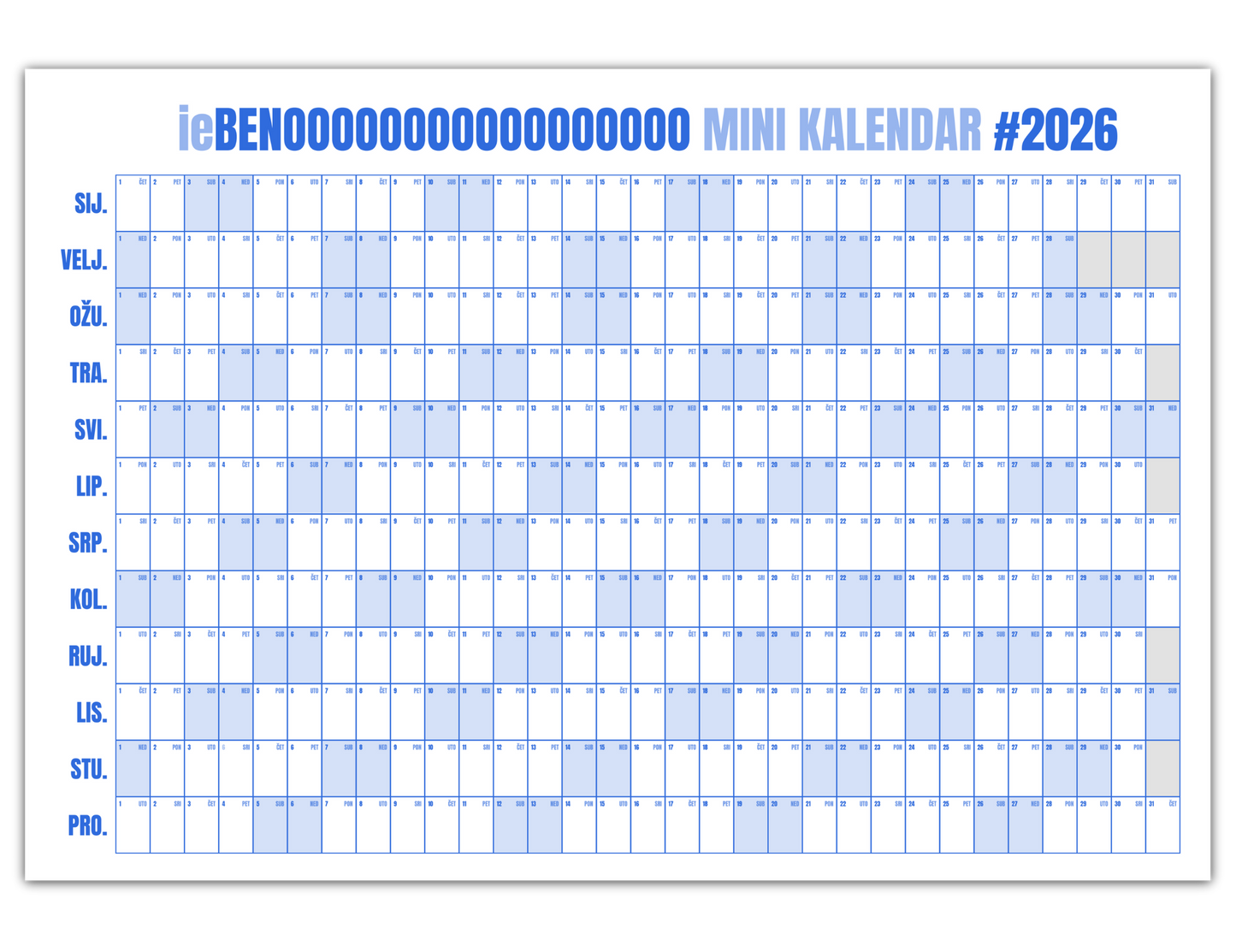 ieBENO Mini Kalendar